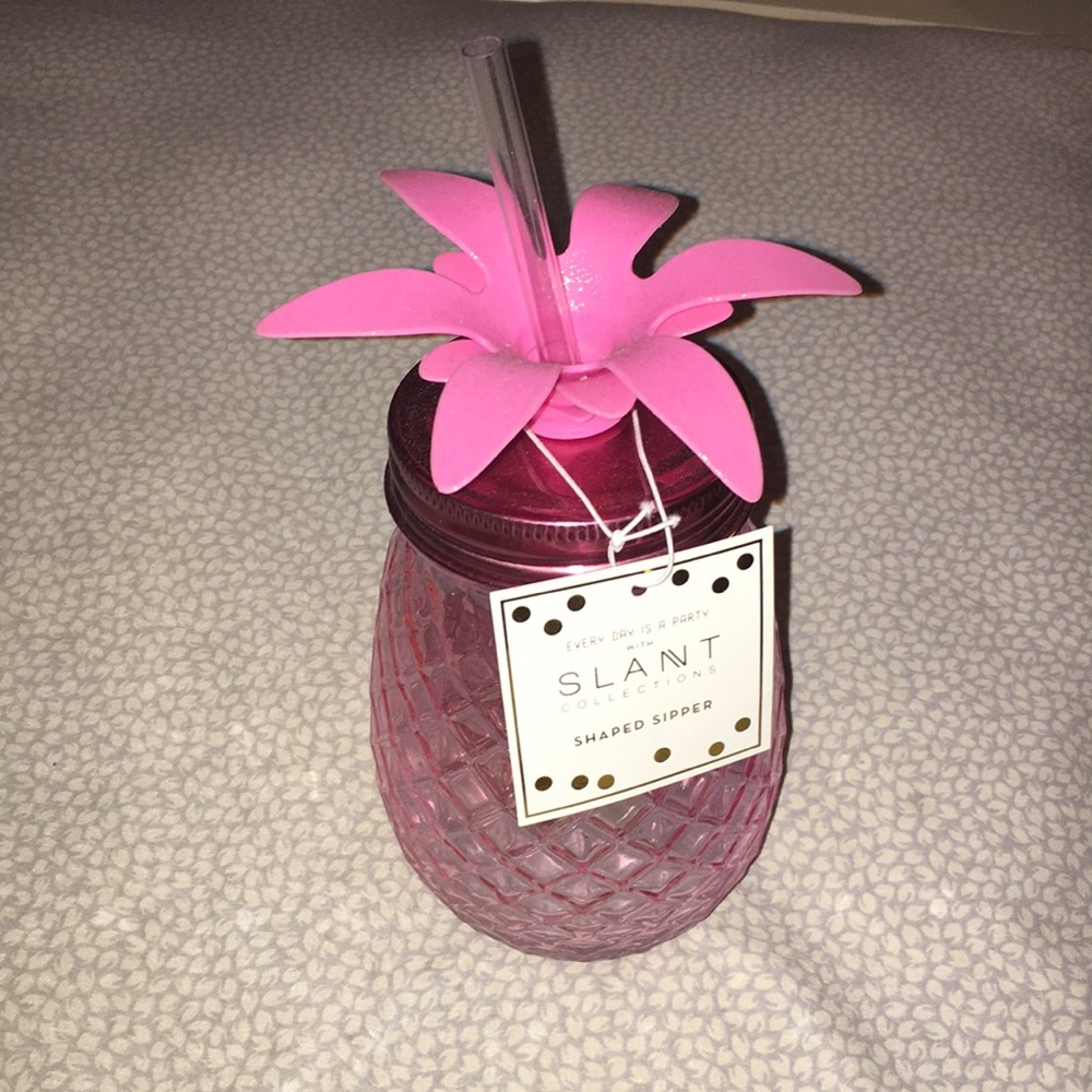 Pink pineapple cup
